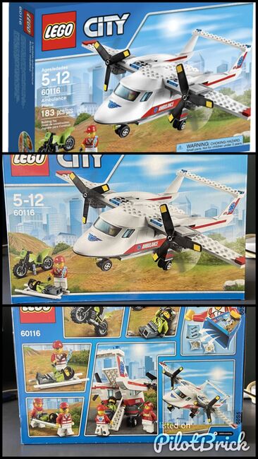 Ambulance Plane - Retired Set, Lego 60116, T-Rex (Terence), City, Pretoria East, Image 4