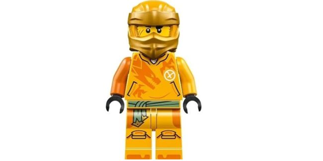 Arin - Shirt with Orange Dragon, Head Wrap, Lego, HJK Bricks (HJK Bricks), Minifigures, Randfontein