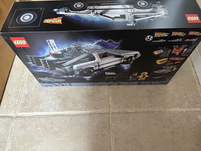 Back to the future boxed Lego set, Lego, David , LEGOLAND, London 