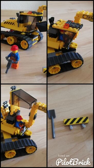 Bagger mit Arbeiter, Lego 7248, Leo, City, Frick, Abbildung 5