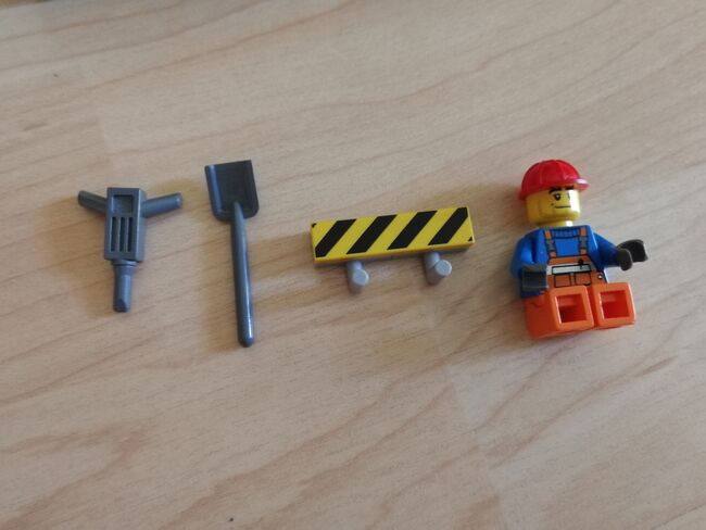Bagger mit Arbeiter, Lego 7248, Leo, City, Frick, Abbildung 2