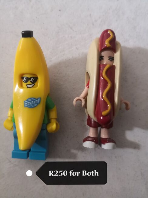 Banana and Hotdog Mini Figurines, Lego, Esme Strydom, other, Durbanville