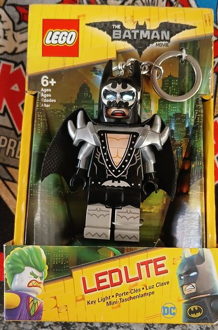 Batman Movie 2017 Key Ring Glam Rocker/KISS Inspiration, Lego, Brett , BATMAN, Boksburg, Abbildung 4