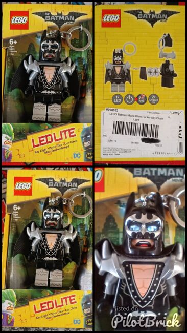 Batman Movie 2017 Key Ring Glam Rocker/KISS Inspiration, Lego, Brett , BATMAN, Boksburg, Abbildung 5