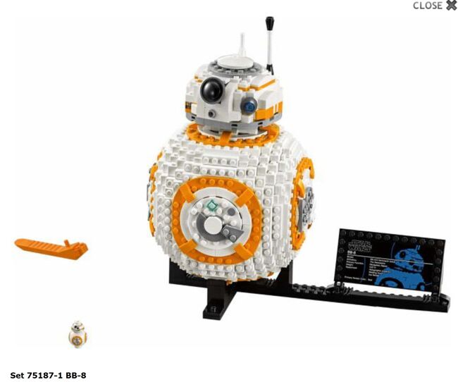 BB-8 - Star Wars, Lego 75187, Lego Verhandelbare Preise, Star Wars, Läufelfingen