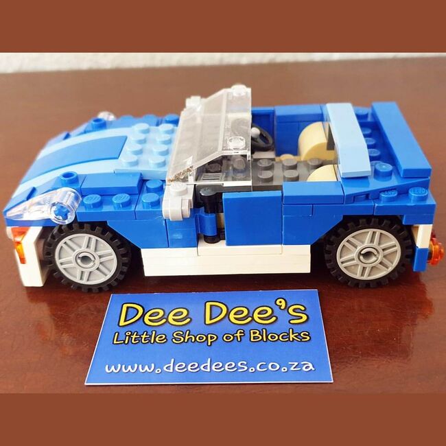 Blue Roadster, Lego 6913, Dee Dee's - Little Shop of Blocks (Dee Dee's - Little Shop of Blocks), Creator, Johannesburg, Abbildung 3