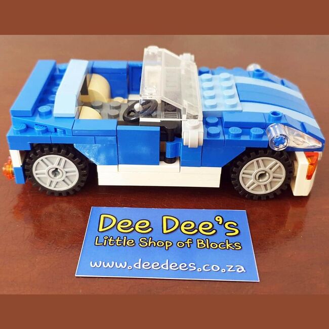 Blue Roadster, Lego 6913, Dee Dee's - Little Shop of Blocks (Dee Dee's - Little Shop of Blocks), Creator, Johannesburg, Abbildung 5