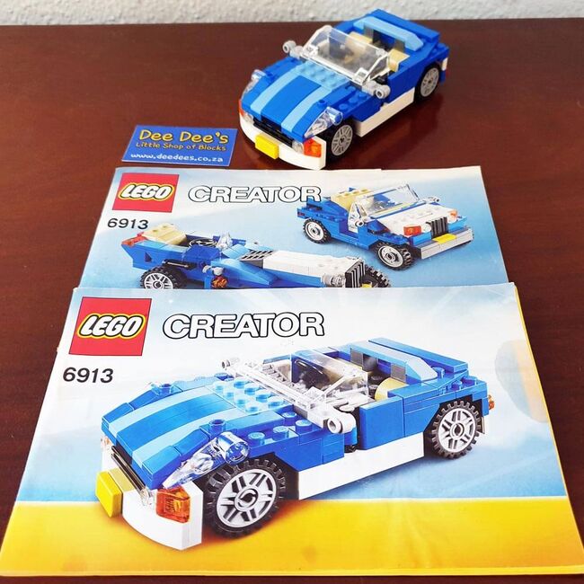 Blue Roadster, Lego 6913, Dee Dee's - Little Shop of Blocks (Dee Dee's - Little Shop of Blocks), Creator, Johannesburg, Image 4