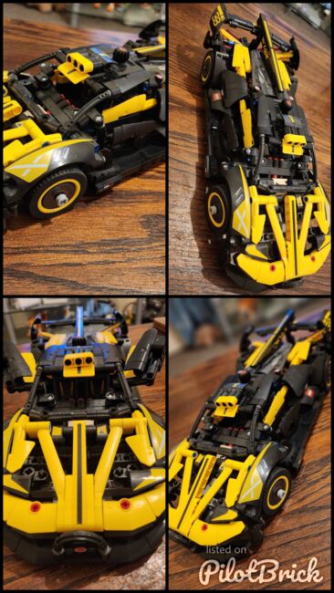 Bugatti bolide racing car, Lego 42151, Lucy, Technic, Bristol, Image 6
