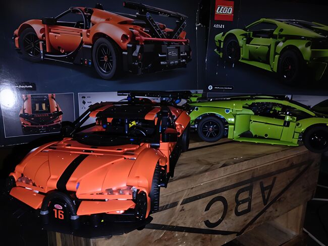 Bugatti Chiron and Lamborghini, Lego 42222, Travin, Technic, Christchurch