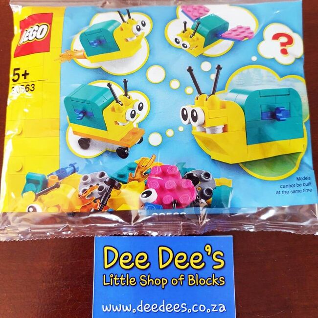 Build your own Snail Polybag, Lego 30563, Dee Dee's - Little Shop of Blocks (Dee Dee's - Little Shop of Blocks), Creator, Johannesburg