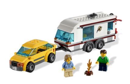 Car & Caravan Set, Lego 4435, Karla, City, Stonewall