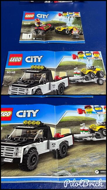 City 4x4 with double axle trailer and 4 wheeler bikes, Lego 60148, Samantha oliver , City, East London , Image 3