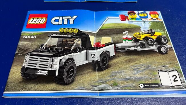 City 4x4 with double axle trailer and 4 wheeler bikes, Lego 60148, Samantha oliver , City, East London , Image 2
