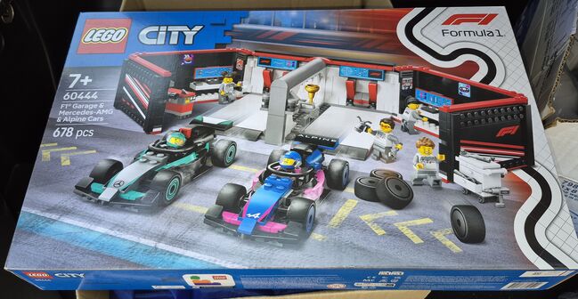 City 60444 F1 Garage & Mercedes AMG & Alpine Cars, Lego 60444, oldcitybricks.com.au, City, Dubbo