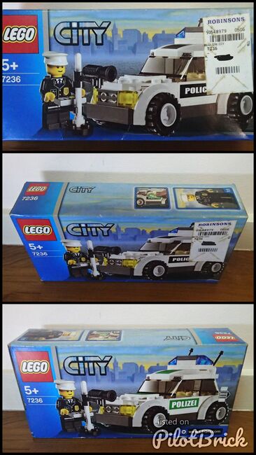 City Police Car, Lego 7236, Legoman, City, Image 4