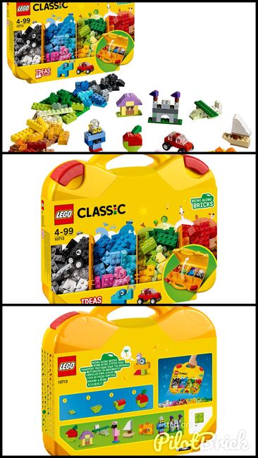 Creative Suitcase, LEGO 10713, spiele-truhe (spiele-truhe), Classic, Hamburg, Abbildung 4