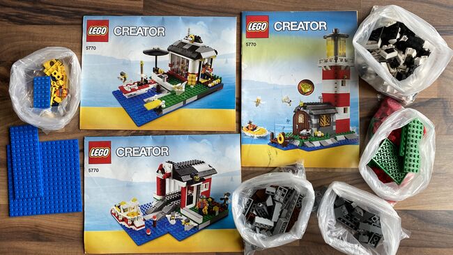 CREATOR 5770 3-in-1-Modell – Leuchtturm, Bootshaus, Rettungsboot, Lego 5770, Cris, Creator, Wünnewil, Abbildung 3