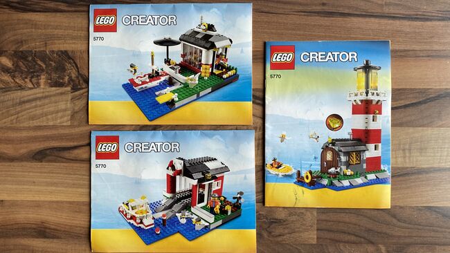 CREATOR 5770 3-in-1-Modell – Leuchtturm, Bootshaus, Rettungsboot, Lego 5770, Cris, Creator, Wünnewil, Abbildung 2