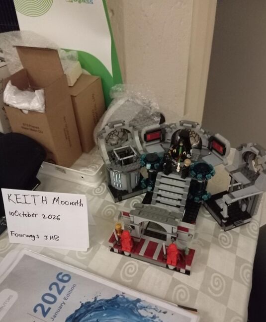 Death Star final dual diorama, Lego, Kesh, Star Wars, Sandton