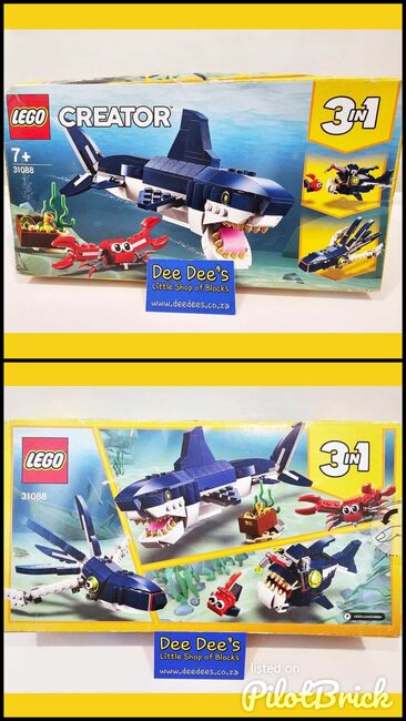 Deep Sea Creatures, Lego 31088, Dee Dee's - Little Shop of Blocks (Dee Dee's - Little Shop of Blocks), Creator, Johannesburg, Image 3