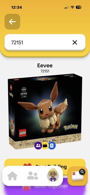 EEVEE Lego set 72151, Lego 72151, Rosalina, Diverses, Ottawa 