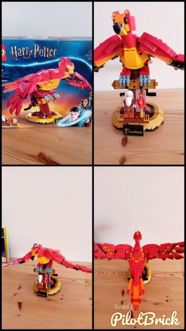 Fawkes, Dumbledore's Phoenix, Lego 76394, Cheryl Drew, Harry Potter, COLCHESTER, Image 6