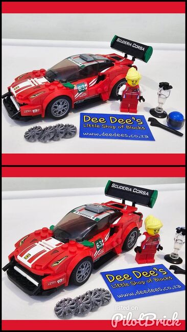 Ferrari 488 GT3 Scuderia Corsa, Lego 75886, Dee Dee's - Little Shop of Blocks (Dee Dee's - Little Shop of Blocks), Speed Champions, Johannesburg, Image 3