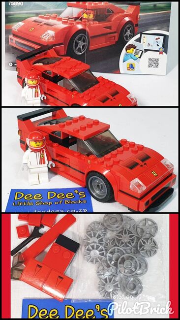 Ferrari F40 Competizione, Lego, Dee Dee's - Little Shop of Blocks (Dee Dee's - Little Shop of Blocks), Speed Champions, Johannesburg, Abbildung 4