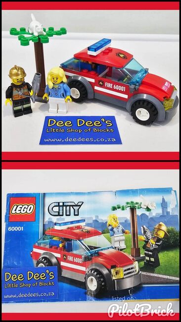 Fire Chief Car, Lego 60001, Dee Dee's - Little Shop of Blocks (Dee Dee's - Little Shop of Blocks), City, Johannesburg, Abbildung 3