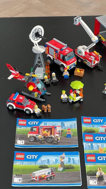 Four sets: Lego City Fire Station + truck + truck + rescue set, Lego 60110 + 60111 + 60214 + 60107, Adam Alexander, City, Cape Town, Image 15