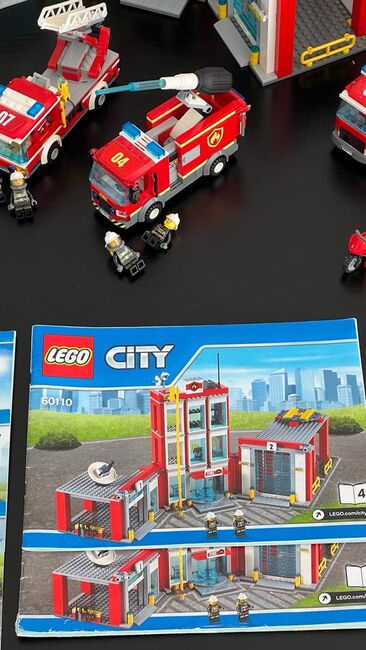 Four sets: Lego City Fire Station + truck + truck + rescue set, Lego 60110 + 60111 + 60214 + 60107, Adam Alexander, City, Cape Town, Image 14