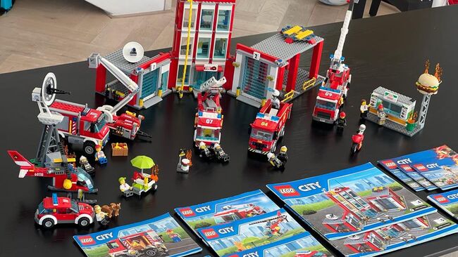 Four sets: Lego City Fire Station + truck + truck + rescue set, Lego 60110 + 60111 + 60214 + 60107, Adam Alexander, City, Cape Town, Image 9