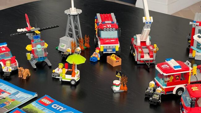 Four sets: Lego City Fire Station + truck + truck + rescue set, Lego 60110 + 60111 + 60214 + 60107, Adam Alexander, City, Cape Town, Image 8
