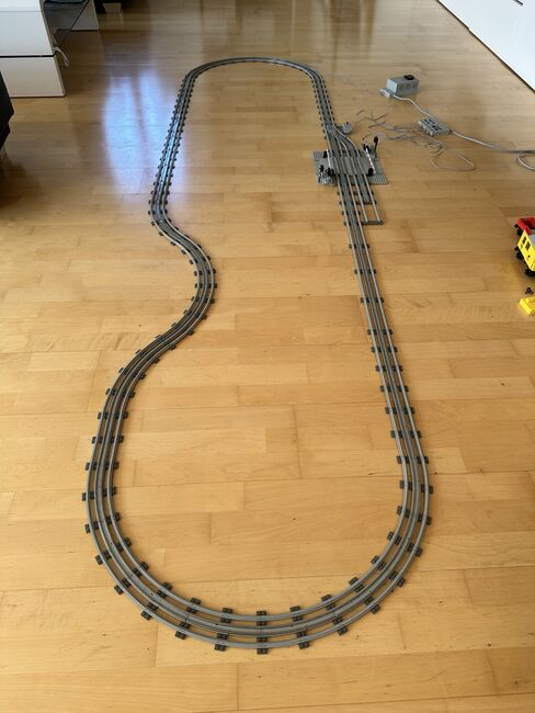 Güterzug V12 mit Schienennetz und Bahnübergang, Lego 7735, Elias, Train, Sankt Ulrich bei Steyr, Image 16