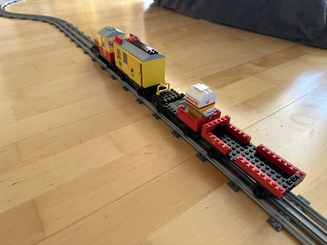 Güterzug V12 mit Schienennetz und Bahnübergang, Lego 7735, Elias, Train, Sankt Ulrich bei Steyr, Image 5