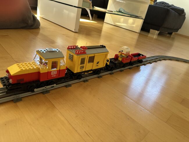Güterzug V12 mit Schienennetz und Bahnübergang, Lego 7735, Elias, Train, Sankt Ulrich bei Steyr, Image 3