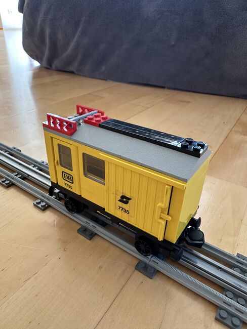 Güterzug V12 mit Schienennetz und Bahnübergang, Lego 7735, Elias, Train, Sankt Ulrich bei Steyr, Image 7