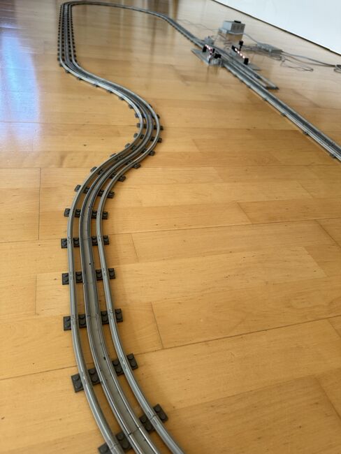 Güterzug V12 mit Schienennetz und Bahnübergang, Lego 7735, Elias, Train, Sankt Ulrich bei Steyr, Image 14