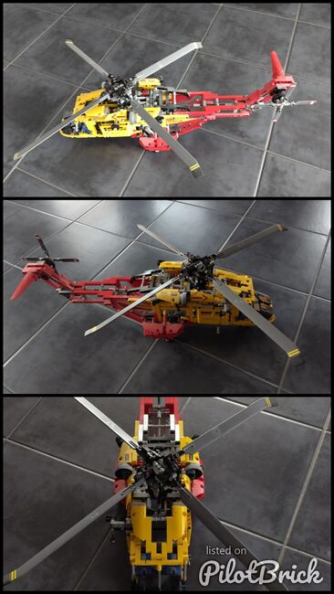 Grosser Hubschrauber, Lego 9396, Cina, Technic, Salgesch, Abbildung 4