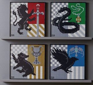 Harry Potter Hogwarts Crests Art, Lego 31201, Dream Bricks, Harry Potter, Worcester