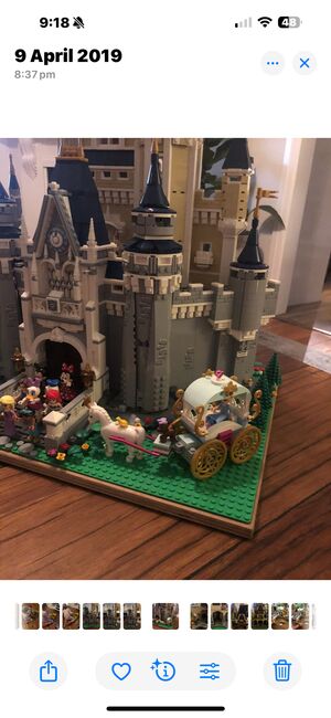 illuminated Disney castle, Disney Train and stations and Rapunzals Tower, Lego 71040, 71044 , Ana Lynch, Disney, Sydney, Image 3