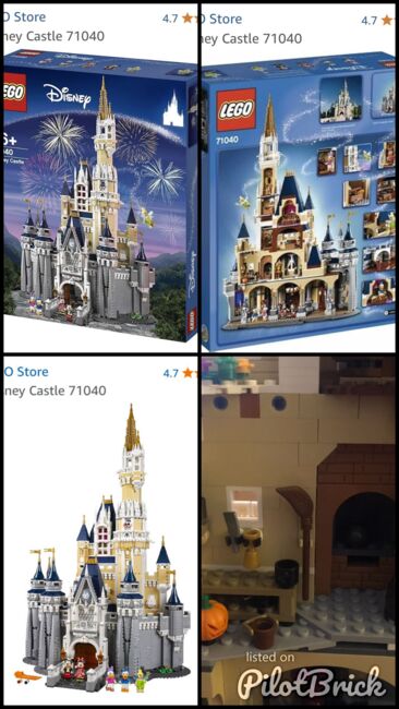 illuminated Disney castle, Disney Train and stations and Rapunzals Tower, Lego 71040, 71044 , Ana Lynch, Disney, Sydney, Image 12