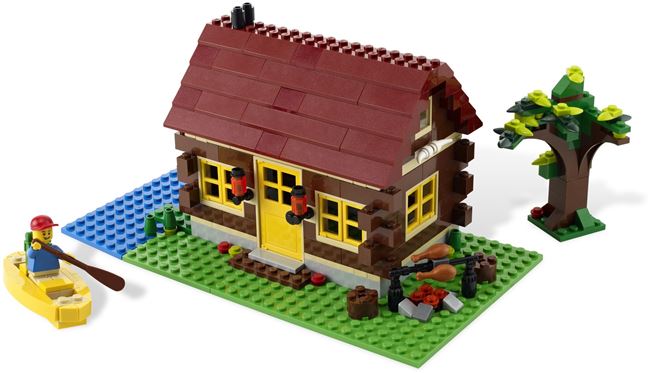 L👀K at 5766 Log Cabin, Lego 5766, Ted Logan, City, Aberglasslyn, Abbildung 3