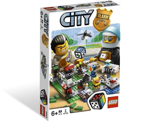 L👀K at City Alarm Board Game, Lego 3865, Ted Logan, City, Aberglasslyn