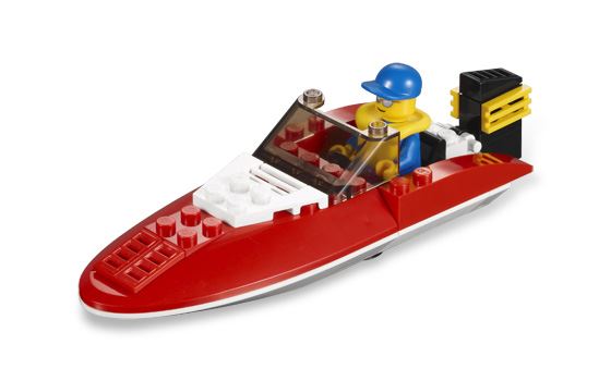 L👀K at Speed Boat, Lego 4641, Ted Logan, City, Aberglasslyn