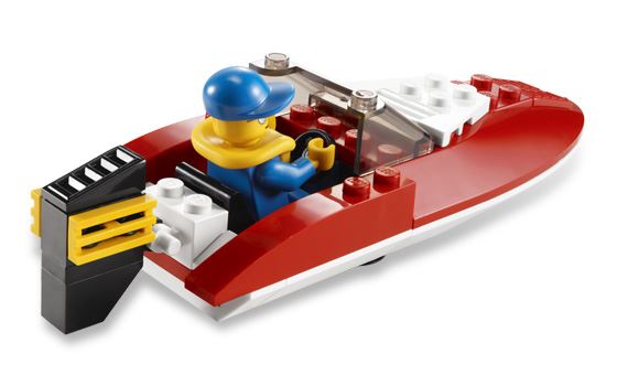 L👀K at Speed Boat, Lego 4641, Ted Logan, City, Aberglasslyn, Image 2