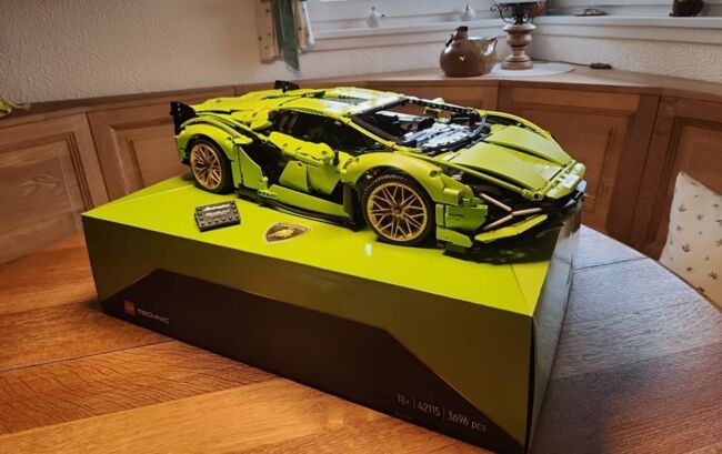 Lamborghini Sian 42115 mit Setzkasten + LED Lichter, Lego 42115, Noah Kleinheinz, Technic, Schwaz