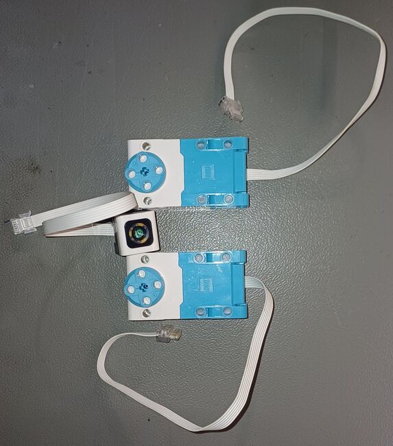 Large Angular Motor x 2 & Technic Color Sensor x 1, Lego 45678, Hilgert, Education/Dacta, Pretoria
