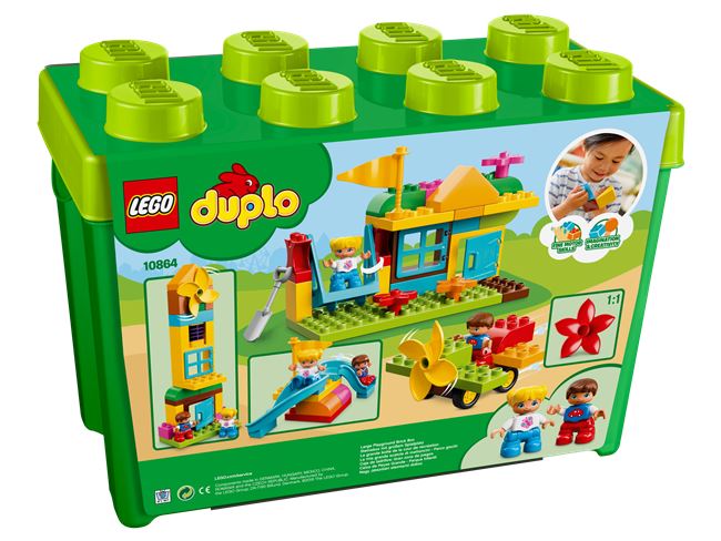 Large Playground Brick Box, LEGO 10864, spiele-truhe (spiele-truhe), DUPLO, Hamburg, Abbildung 2